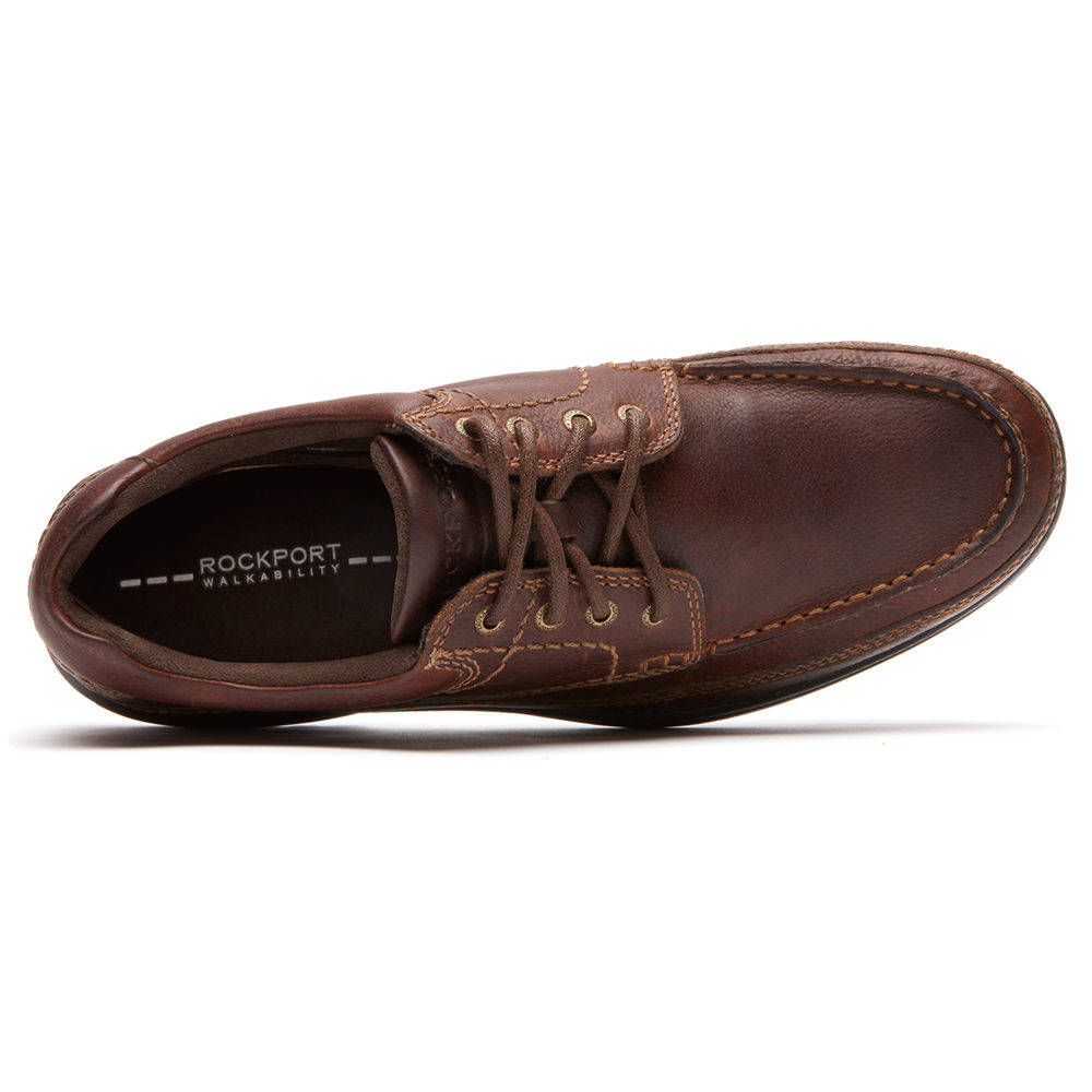 Rockport Mens Oxfords Dark Brown - Banni - UK 014-HXCSIZ